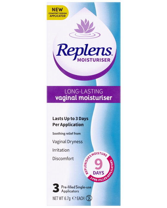 Replens Long Lasting Vaginal Moisturiser 3 Pack
