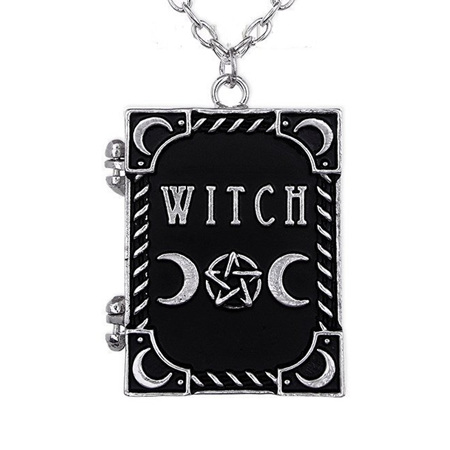 Restyle l WITCH BOOK LOCKET PENDANT NECKLACE