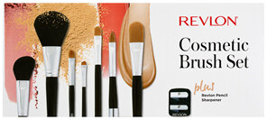 Revlon Cosmetic Brush Set Plus Revlon Pencil Sharpener