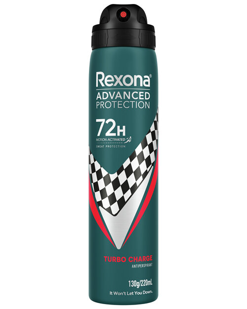 Rexona Men Advanced Protection Deodorant 72-hour sweat and odour protection Turbo Charge