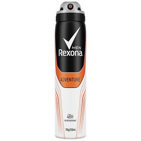 REXONA Men Antiperspirant Aerosol Deodorant Adventure 250ml