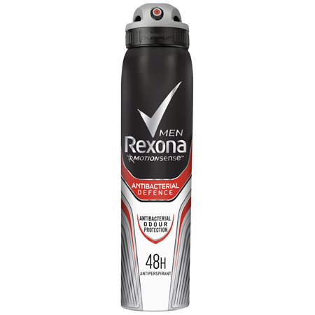 REXONA Men Antiperspirant Aerosol Deodorant Antibacterial Defence 250ml