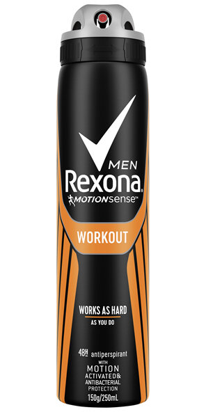 REXONA Men Antiperspirant Aerosol Workout 250 ML