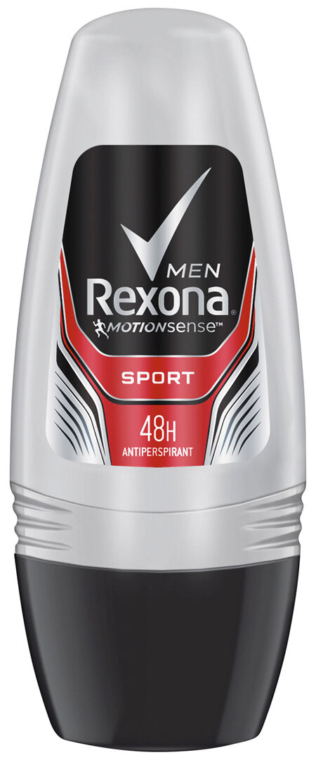 REXONA Men Antiperspirant Roll On Deodorant Sport for up to 48 hour protection from sweat and odour