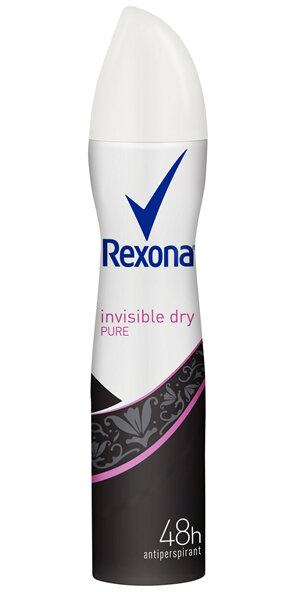 REXONA Women Antiperspirant Aerosol Deodorant Invisible Dry Pure 250ml