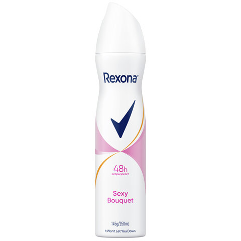 REXONA Women Antiperspirant Aerosol Deodorant Sexy Bouquet with Antibacterial Protection 250mL 1
