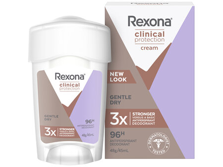 REXONA Women Antiperspirant Cream Deodorant Clinical Protection for 3x stronger protection(versus a