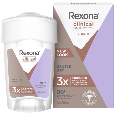 REXONA Women Clinical Protection Antiperspirant Cream Gentle Dry 45ml