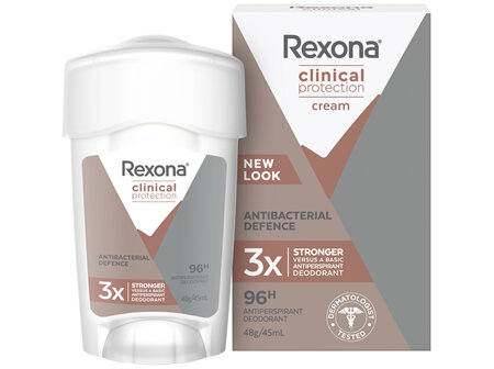REXONA Women Clinical Protection Antiperspirant Deodorant Antibacterial Defence 45ml