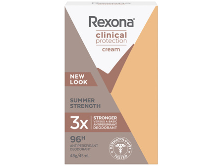 REXONA Women Clinical Protection Antiperspirant Deodorant Summer Strength for 3x stronger