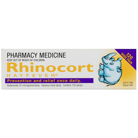 Rhinocort Nasal Spay for Hayfever & Allergies 120 Dose Pack