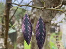 Robin earrings with hi-lite pink