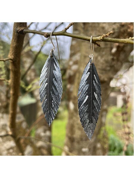 Robin earrings with silver