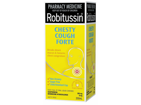 Robitussin Chesty Cough Liquid Forte 200ml