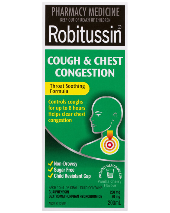Robitussin Cough & Chest Congestion Cough Liquid 200mL
