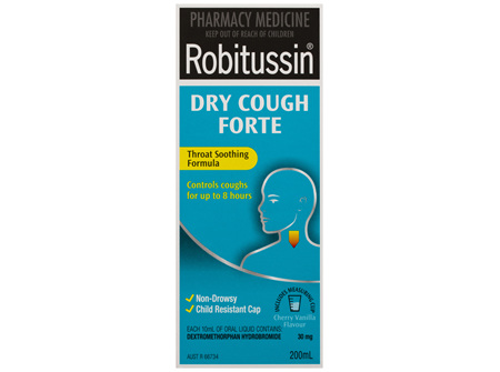 Robitussin Dry Cough Forte Cherry Vanilla 200mL