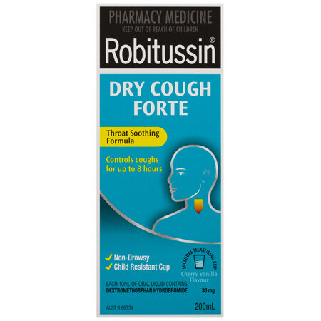 Robitussin Dry Cough Forte Cough Liquid 200mL