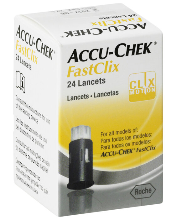 Roche Accuchek Fastclix lancets 24