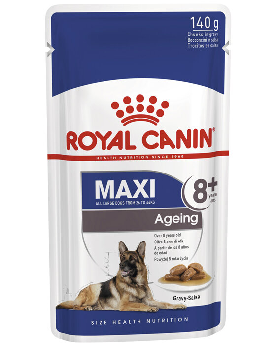 ROYAL CANIN® Maxi Ageing 8+ Gravy Wet Dog Food 10 x 140g