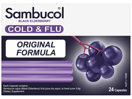 Sambucol Cold & Flu 24 Capsules