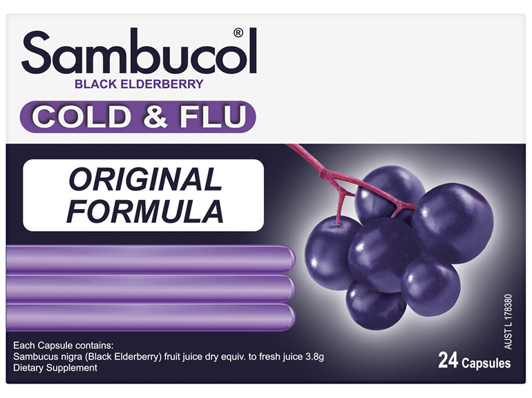 Sambucol Cold & Flu 24 Capsules