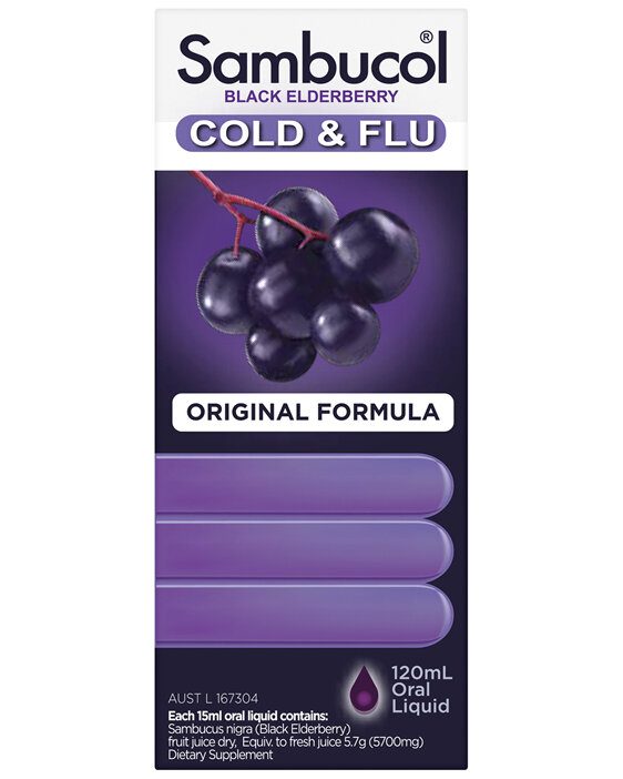 Sambucol Cold & Flu Liquid 120mL