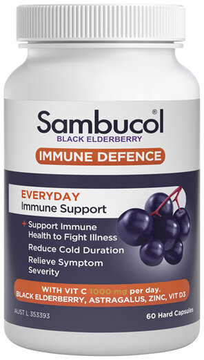SAMBUCOL Immune Defence Everyday Immune Support caps 60s