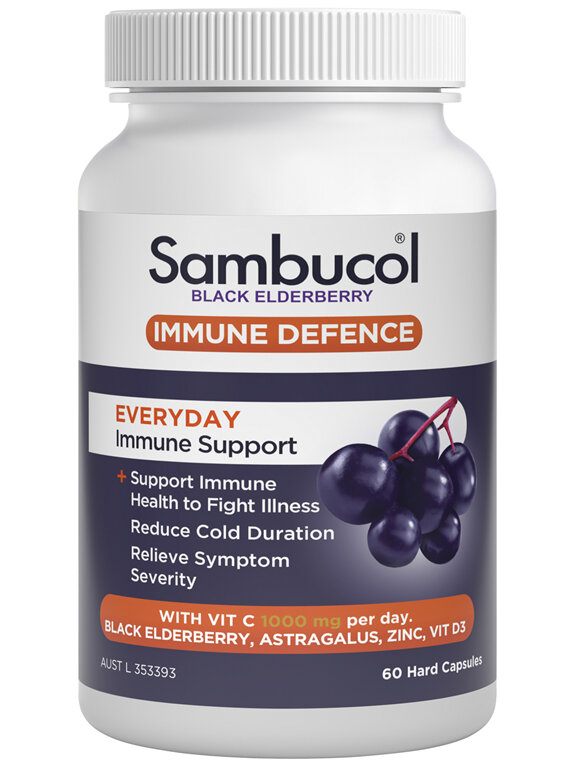 Sambucol Immune Defence Everyday Immune Support Caps 60s