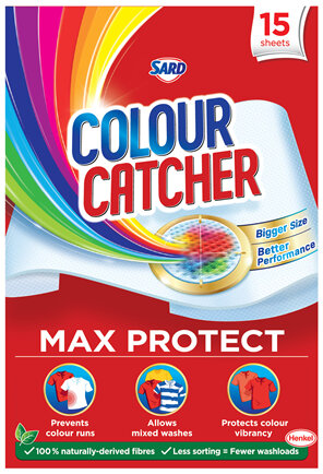 Sard Colour Catcher Max Protect Colour run protector for mixed washes 15 sheets