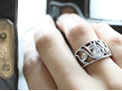 sargasso pear shaped multi stone diamond ring