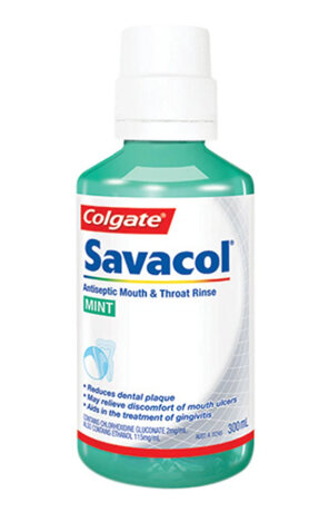 SAVACOL Original Mint Mouth & Throat Rinse 300ml