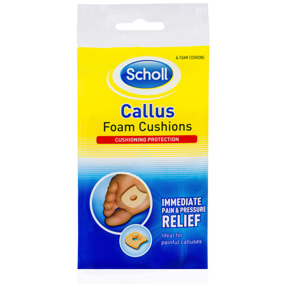 Scholl Callus Foam Cushions 4 Pack