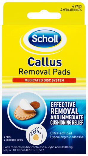 SCHOLL Callus Removal Pads 4pk