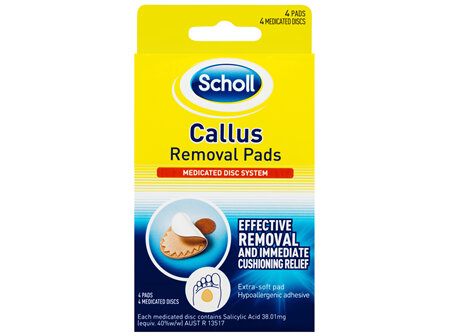 SCHOLL Callus Removal Pads 4pk