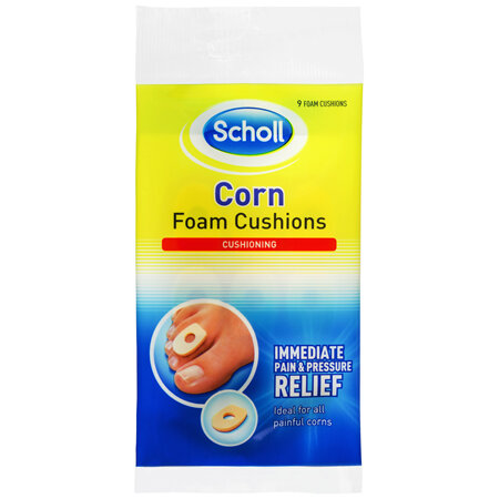 Scholl Corn Foam Cushion Pads Pain Relief