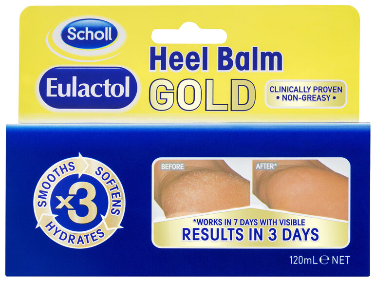 Scholl Eulactol Cracked Heel Balm Gold 120ml - SKUlibrary