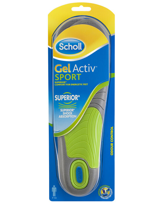 Scholl GelActiv Insole Sport Men for Comfort and Cushioning