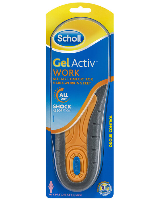 Scholl GelActiv Insoles for Work Women Shoe Cushioning  Comfort