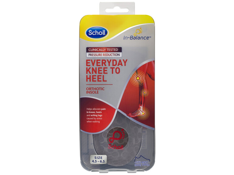 Scholl In-Balance Everyday Knee To Heel Orthotic Insole Small Size 4.5 - 6.5 - Moorebank Day & Night Pharmacy