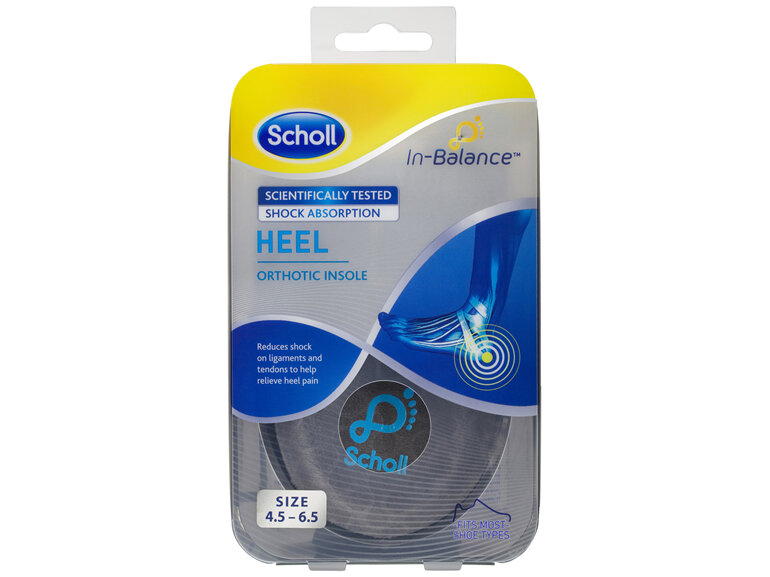 Scholl In-Balance Heel Orthotic Insole Small Size 4.5 - 6.5 - Moorebank Day & Night Pharmacy