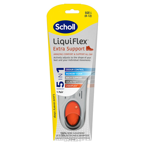 Scholl LiquiFlex Extra Support Insole Large