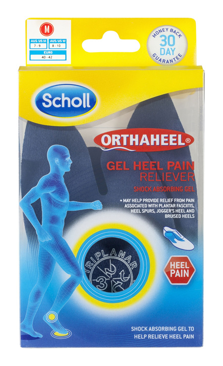 Scholl Orthaheel Gel Heel Reliever Pain Relief Medium