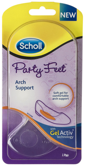 Scholl Party Feet Inserts Arch Support