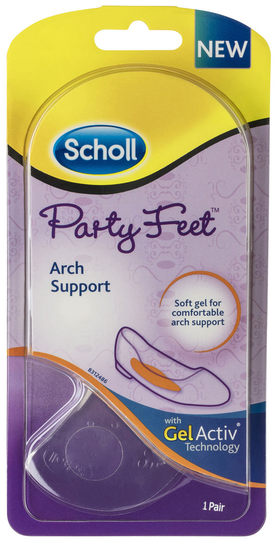 Scholl Party Feet Inserts Arch Support