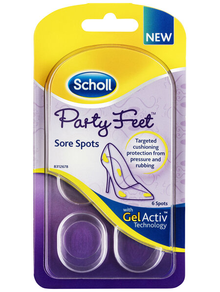Scholl Party Feet Inserts Sore Spots