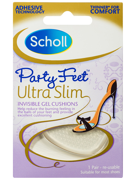 Scholl Party Feet Ultra Slim Cushions Shoe Insert Comfort and Cushioning