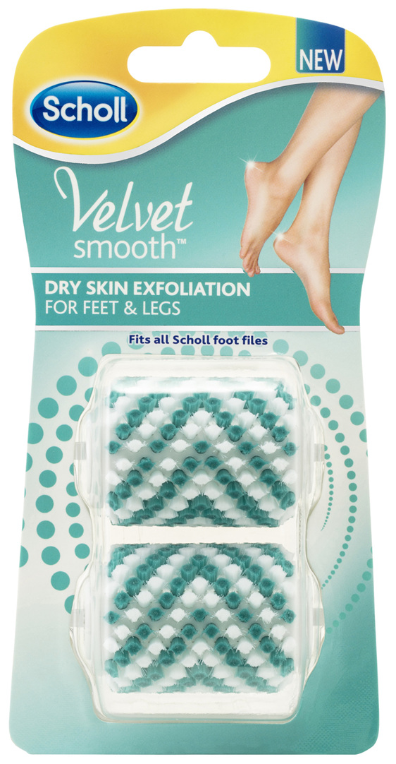 Scholl Velvet Smooth Dry Skin Exfoliation Refill 2 Pack