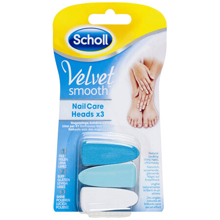 Scholl Velvet Smooth Nail Care Heads Refill x3