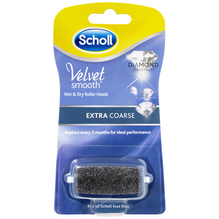 Scholl Velvet Smooth Wet & Dry Roller Heads Extra Coarse