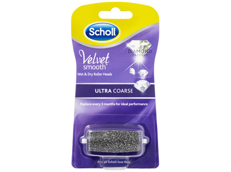 Scholl Velvet Smooth Wet & Dry Roller Heads Ultra Coarse